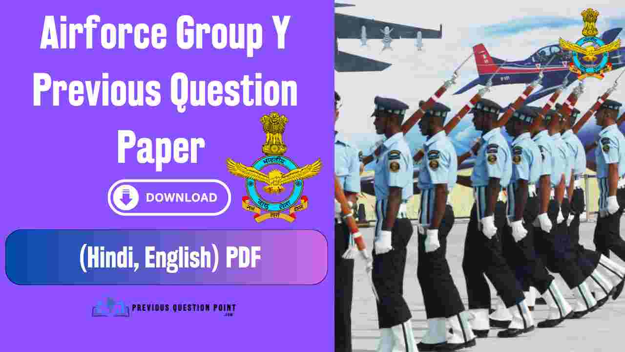 Airforce Group Y Previous Question Paper In Hindi Pdf Download